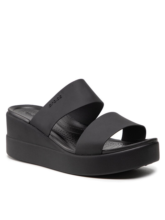 Чехли Crocs Brooklyn Mid Wedge W 206219 Черен | obuvki.bg