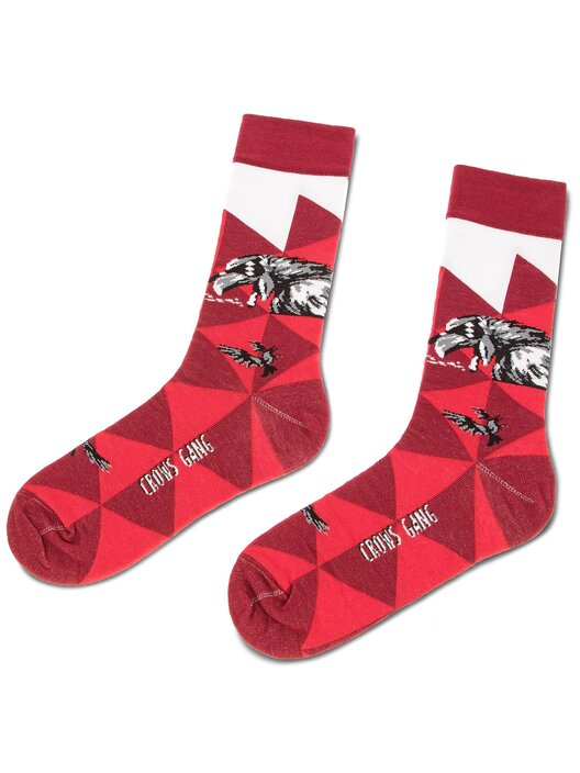Șosete lungi Cup of Sox Science Fishion Socks B Vișiniu | epantofi.ro