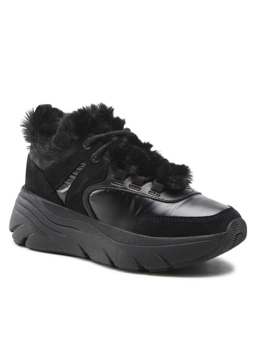 Geox Mädchen Sneakers D Diamanta B – Bequeme Plateau-Sneakers Für Den Alltag