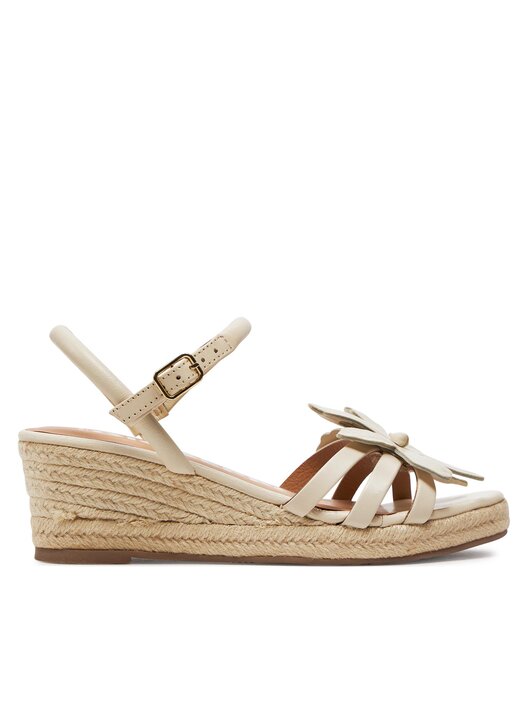 Sandalo Espadrillas Con Zeppa GIOSEPPO Samsula - Donna, In Pelle, Zeppa Di Iuta 6 Cm, Chiusura A Fibbia