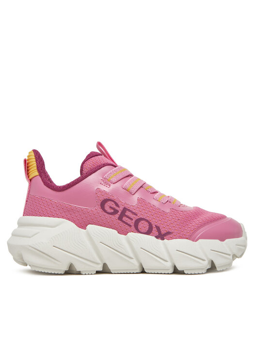 Scarpe Geox J Flexyper Fast Per Bambine - Scarpe Da Ginnastica Traspiranti In Sintetico - Suola In Gomma - Foto 2