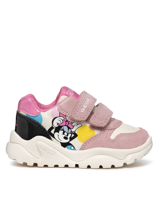 Geox B Gisli Girl E - Scarpe Da Ginnastica Traspiranti Per Bimba (0-24 Mesi)