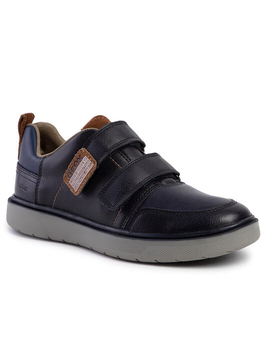 Geox J RIDDOCK BOY Marrone / Marine - Consegna Gratuita | ! - Scarpe Sneakers Alte Bambino 37,50 - 10