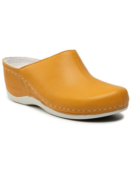 Berkemann Women's Jada Mule - Genuine Leather, 50mm Heel, Comfort Footbed With Moulded Heel Cup