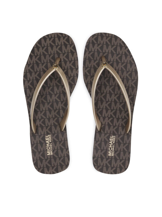 Japonki MICHAEL Michael Kors Jinx Flip Flop 40S1JIFA1Q Złoty |  eobuwie.com.pl
