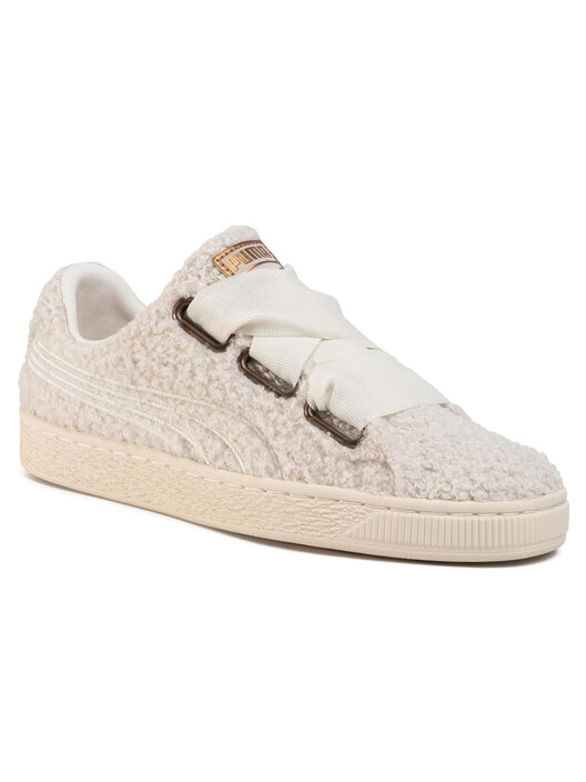 Sneakers Puma Basket Heart Teddy Wn s 367030 01 Beige chaussures