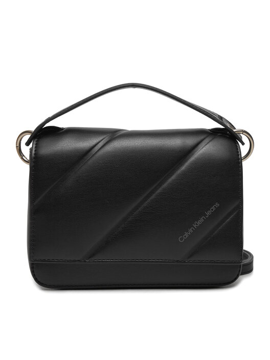 Torebka Calvin Klein Jeans Quilted Roxy Flap C820 K60K612371 Czarny ...