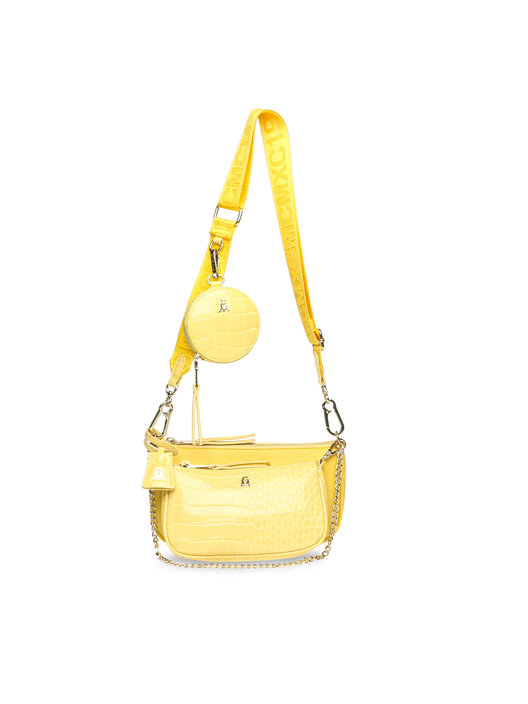 Umhängetasche Steve Madden Tasche Gelb Steve Madden Senfgelbe Wristlet