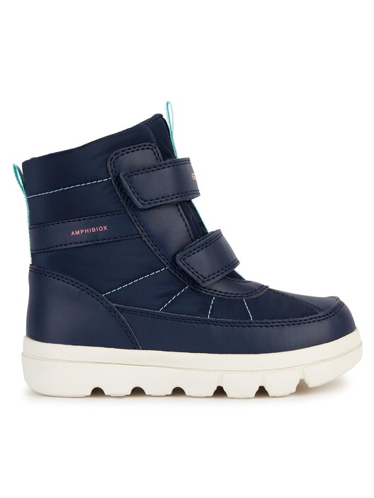 Botas De Nieve Geox J Willaboom Para Niña, Material Sintético, Suela De Caucho Y Cierre De Velcro. ¡Cómodas Y Prácticas!