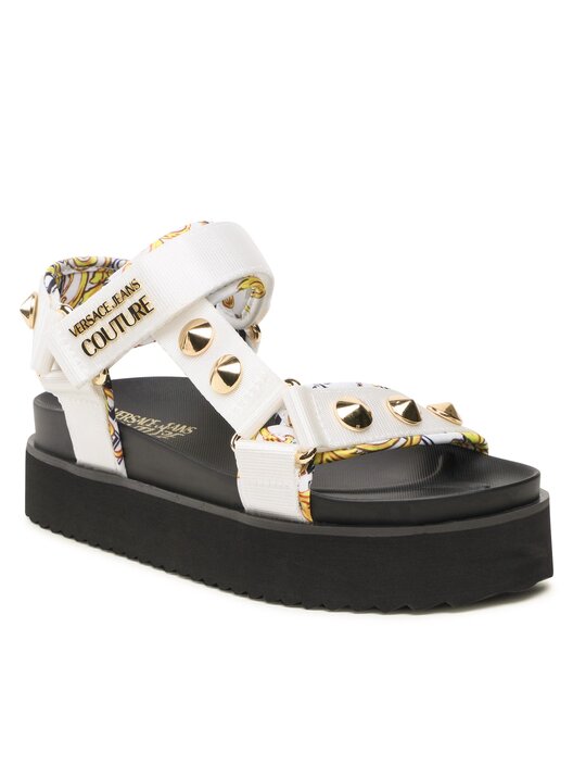 Sandały Versace Jeans Couture 74VA3SM2 ZS187 Biały | eobuwie