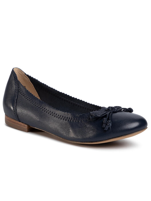 Ballerines Femme Caprice - Cuir Véritable, Largeur G, Semelle Confortable