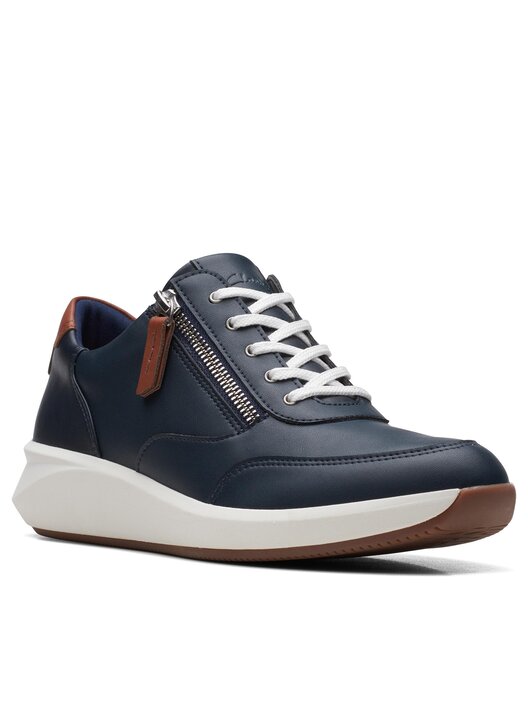 Półbuty Clarks Un Rio Zip 26170213 Granatowy | eobuwie.com.pl
