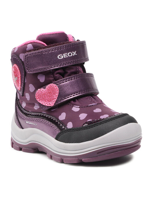 Geox Mädchen B Flanfil Girl WPF A Stiefeletten - Winterstiefel Für Mädchen Mit Atmungsaktivität