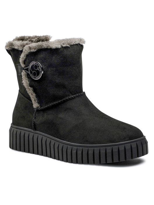 s.Oliver Damen Winter Stiefel Boots Stiefelette warm zum schlüpfen sand