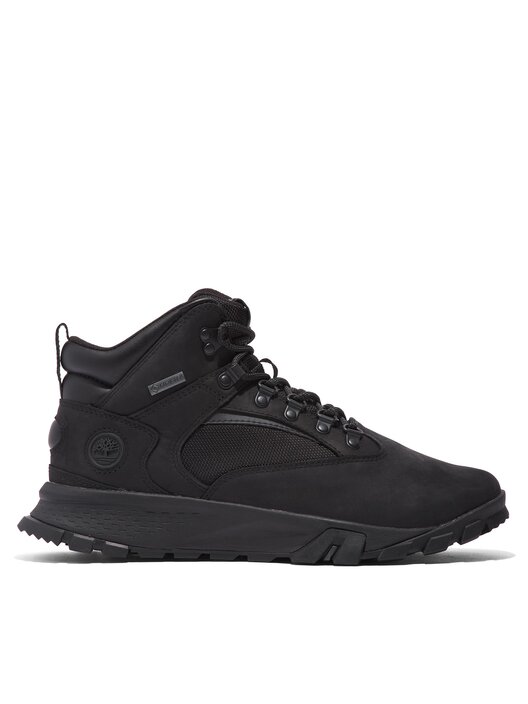 Black timberland hiking boots discount