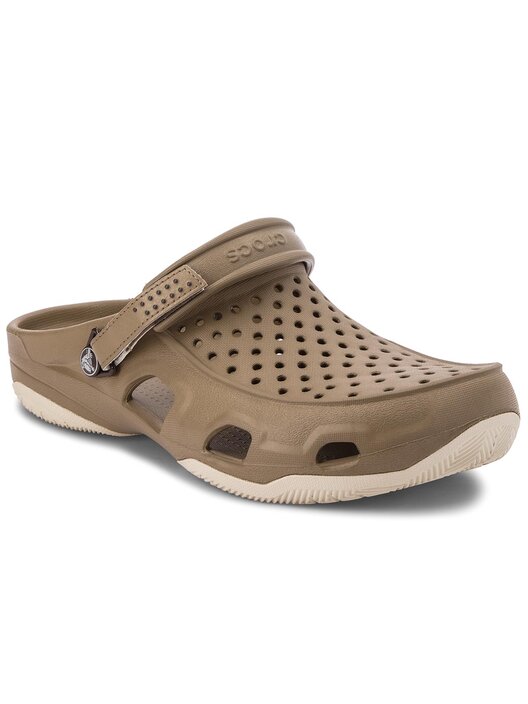 Pantoletten Crocs Swiftwater Deck Clog M 203981 Braun