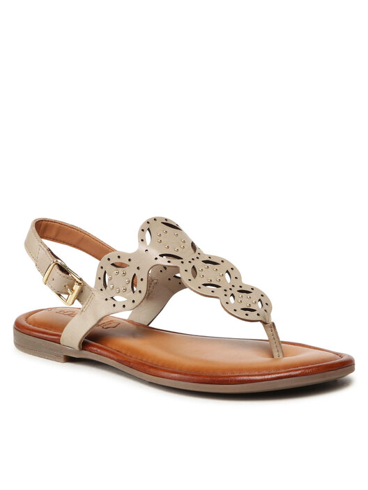 Sandale Plate S.Oliver Femme - Cuir Confortable Avec Bride - Style Décontracté
