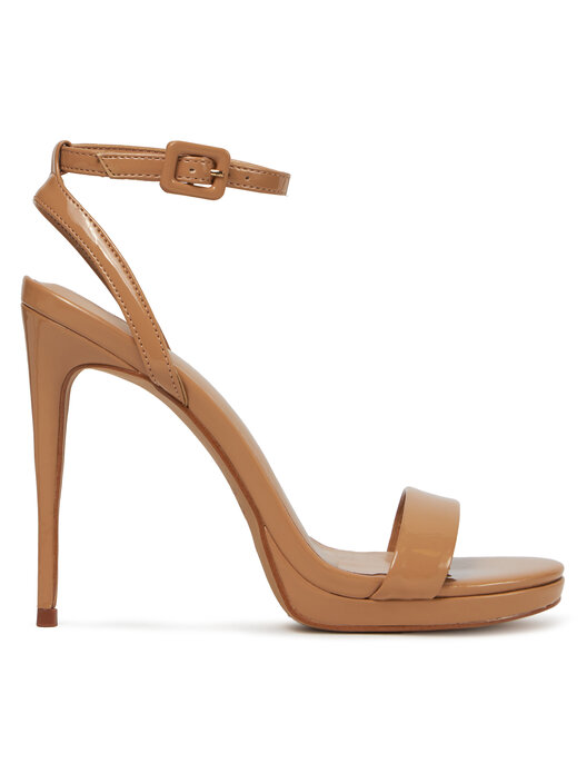 Sandalias De Tacón Aldo Kat Con Correas Para Mujer Doradas Y Brillantes