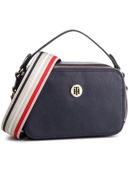 Handtasche Tommy Hilfiger Cool Tommy Mini Trunk AW0AW06543 Dunkelblau eschuhe