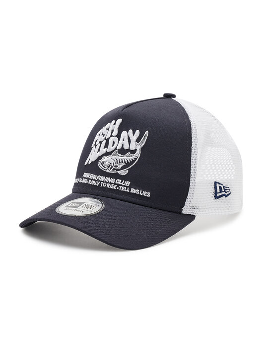 New Era A-Frame Mesh Trucker Cap - Fishing 1920 Sky Blue, Sky Blue, One Size