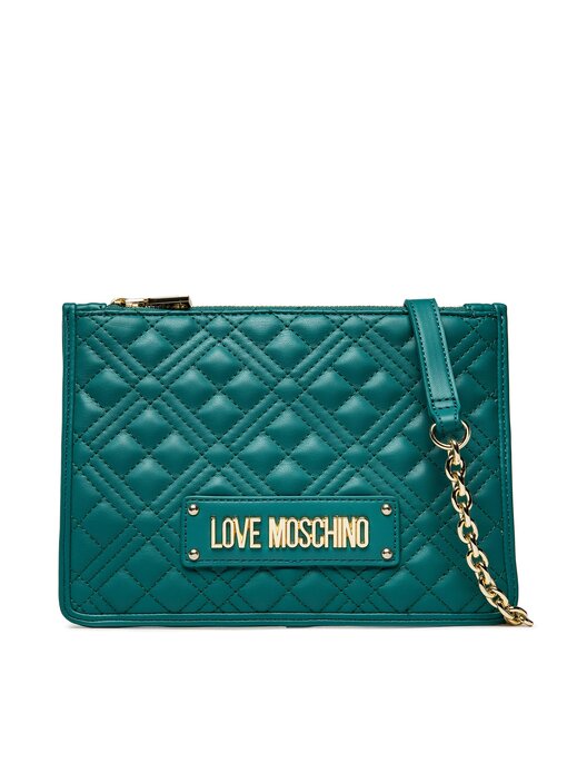Love Moschino Bauchtasche Damen In Grün – Nylon & PU Gürteltasche, Einheitsgröße, Stylisch & Praktisch
