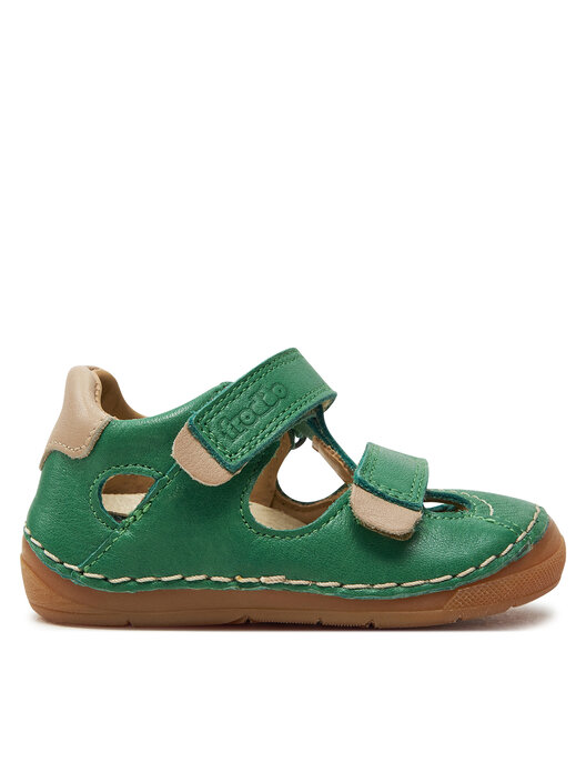 Froddo Paix Double Green – Kinderschuhe, Weite M, Leder, Klettverschluss, Farbe Grün
