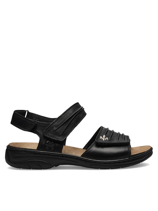 Flache Sandalen Rieker Sandalen Schwarz Sale Rieker Flache
