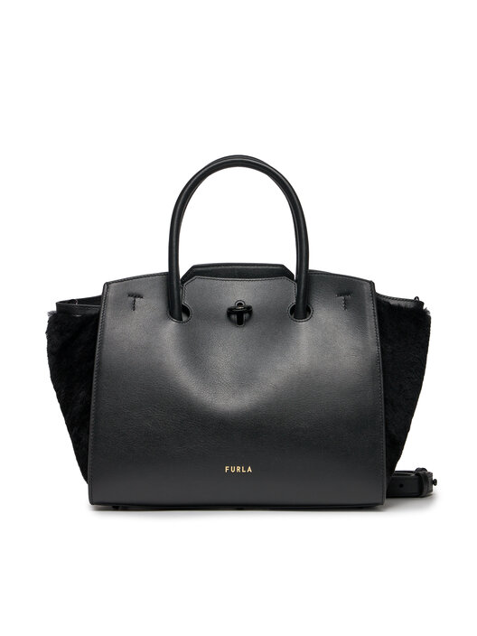 ☆EVENING S CLUTCH FURLA ブラック　がま口WB00260 sumka-furla-genesi-m-tote-