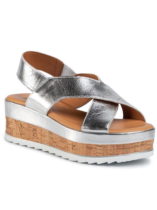 Sandalen Bullboxer 518001T2L Silberfarben eschuhe