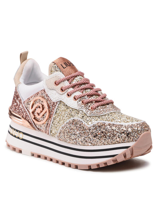 Liu Jo Zehentrenner Braun Gold Sneakers Liu Jo Maxi Wonder Glitter - Main Image