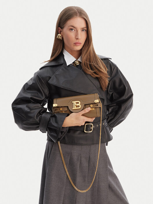Сумка Balmain DN1LE596LSLX Коричневий | evzuttya.com.ua