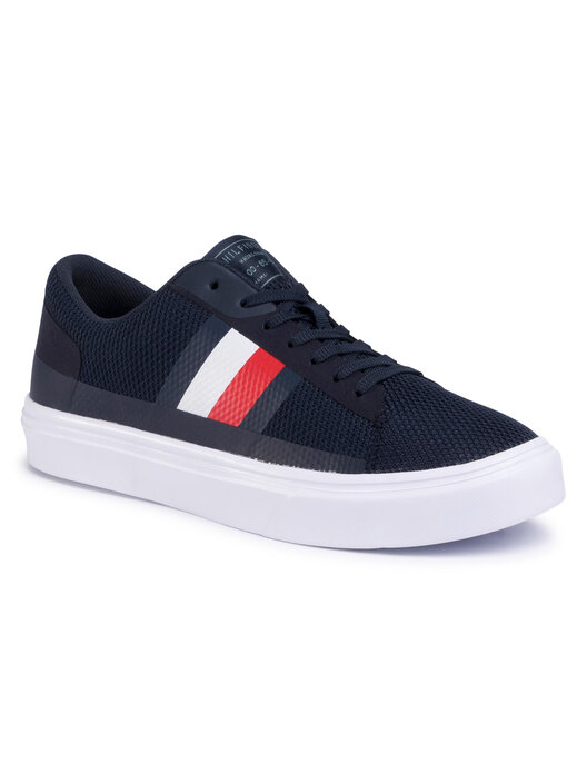 Sneakers Tommy Hilfiger Lightweight Stripes Knit FM0FM02689 Bleu marine chaussures