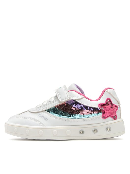 Niet Oplaadbare Schoen Voor Meisjes Geox J Skylin GirlSneaker – Ademende Schoenen Voor Meisjes | Met Geïntegreerde Batterij Geox Meisjes Sneakers
