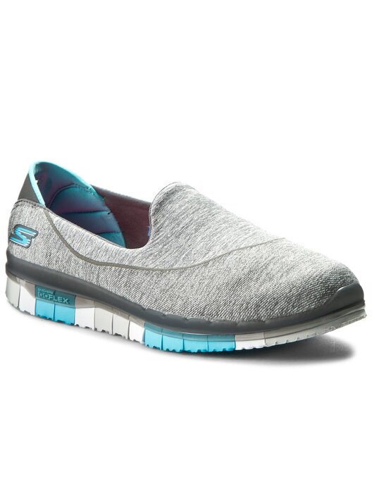 Skechers go flex gris best sale