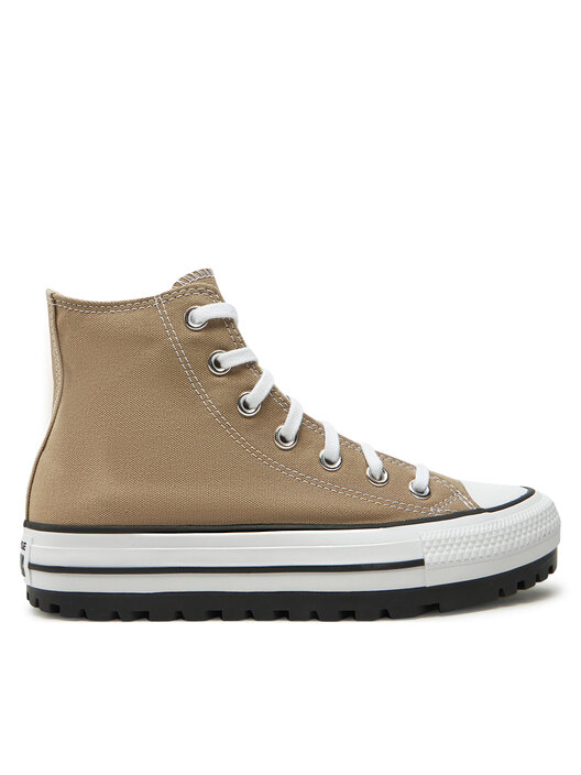 Fell Beige Converse Chucks Mit Fell Converse Plateau Sneaker