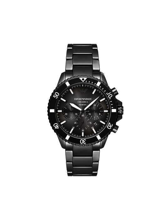 Zegarek Emporio Armani Ceramic AR70010 Czarny | eobuwie.com.pl