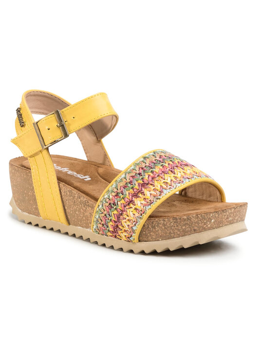 Sandali Donna REFRESH Con Tacco 10 Cm, Stampa Leopardata, Comodi E Vegani, Certificati PETA