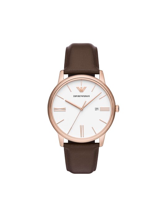 Emporio armani watch rose gold sales