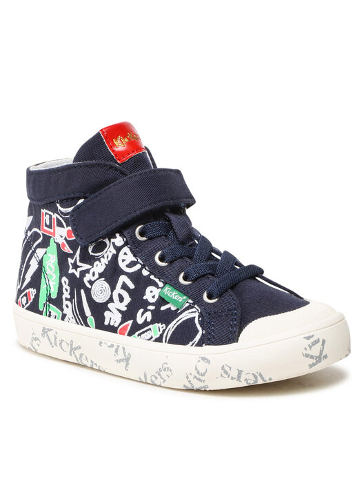 Kickers Baby Sneaker Godup – Canvas-Obermaterial, Klettverschluss – Wasserfeste Babyschuhe Für Jungen Und Mädchen