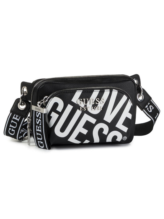 Saszetka nerka Guess Haidee GL Mini HWGL75 86800 Czarny eobuwie .pl