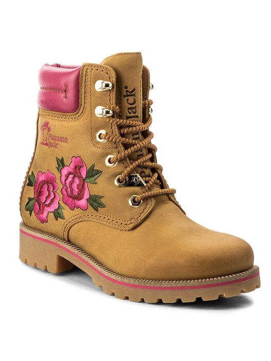 Bottes de randonnee Panama Jack Panama 03 Limited Rose B1 Marron chaussures