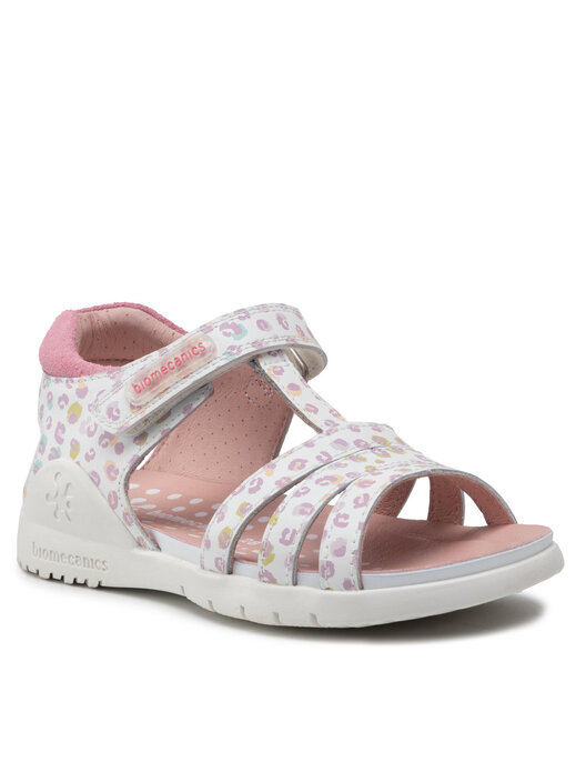 Sandali Biomecanics Per Bambine E Ragazze - In Pelle, Punta Bianca, Multicolore - Foto 6