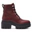 Timberland Bokacsizma Timberland Everleigh Boot 6In Laceup TB0A41U6C601 Burgundy Full Grain
