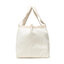 Manebi Дамска чанта Manebi Tote Bag B 0.1 At White Canvas