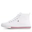 Tommy Hilfiger Plátenky Tommy Hilfiger High Top Lace-Up T3A9-32679-0890 S White 100