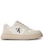 Calvin Klein Jeans Сникърси Calvin Klein Jeans Low Cut Lace-Up Sneaker V3X9-80552-1355 M Beige/Milk A360