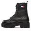 Tommy Jeans Bokacsizma Tommy Jeans Tjw Urban Boot Tumbled Ltr Wl EN0EN02317 Black BDS