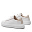 Calvin Klein Sneakersy Calvin Klein Low Top Lace Up HM0HM00549 White/Stony Beige 0K6