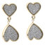 Fossil Pendientes Fossil Paper Glitz JF03939710 Gold