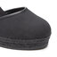 Calvin Klein Jeans Alpargatas Calvin Klein Jeans Wedge Sandal Close Toe Co YW0YW00569 Black BDS